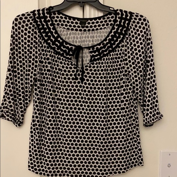 Ann Taylor polka dots blouse - Picture 1 of 6